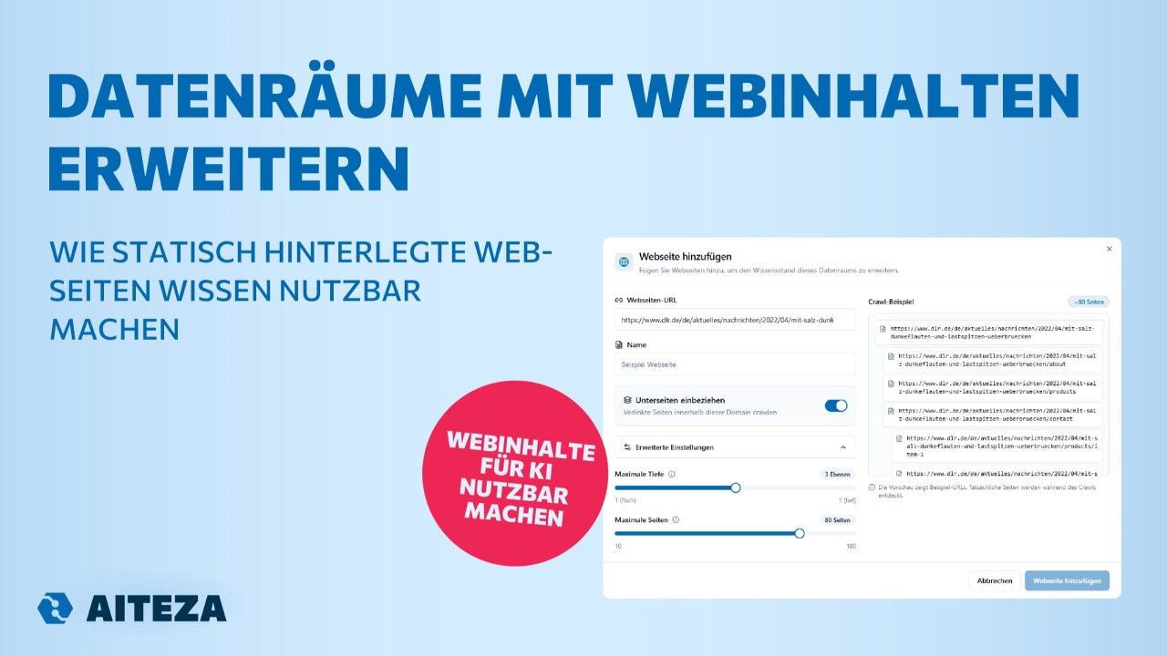 Datarooms webpages